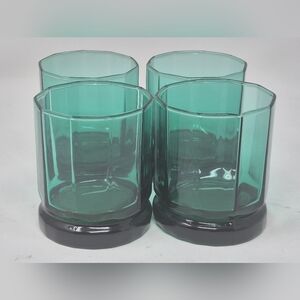 Anchor Hocking Green Low Ball Tumblers